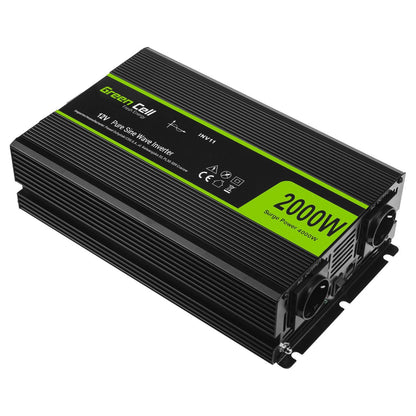 Green Cell KFZ Spannungswandler Power Inverter 12V > 230V 2000/4000W