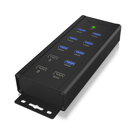 ICY BOX IB-HUB1703-QC3 USB 3.0 HUB 7-Port 7xUSB 3.0; 3xLadeanschluss QC3.0