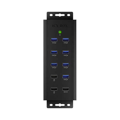 ICY BOX IB-HUB1703-QC3 USB 3.0 HUB 7-Port 7xUSB 3.0; 3xLadeanschluss QC3.0