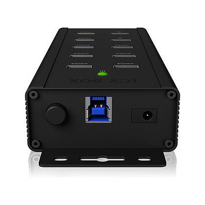 ICY BOX IB-HUB1703-QC3 USB 3.0 HUB 7-Port 7xUSB 3.0; 3xLadeanschluss QC3.0