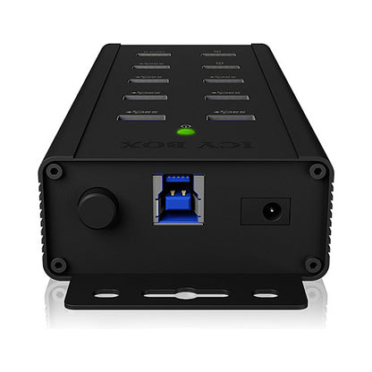 ICY BOX IB-HUB1703-QC3 USB 3.0 HUB 7-Port 7xUSB 3.0; 3xLadeanschluss QC3.0