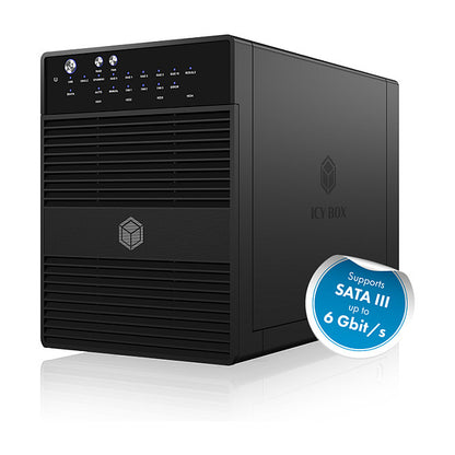 RAID System. 4x SATA 3.5" zu 1x USB 3.0 + 1x eSATA. RAID 0.1.3.5.10 ICY BOX