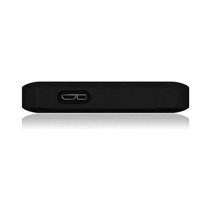 ICY BOX IB-233U3-B Externes USB-A 3.0 Gehäuse für 2,5" SATA HDD/SSD mit Silikon-Schutzhülle