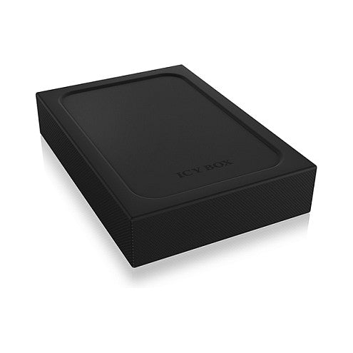 2.5 6cm 1x SATA 2.5" (bis 15 mm BH) zu 1x USB 3.0 Host. Schreibschutz Funktion. Aluminium + Siliconschutzhülle. ICY BOX