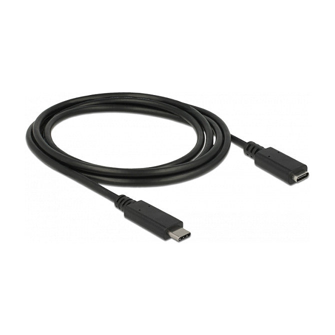 USB3.1 C > USB Type-C™ Buchse Verlängerung 1,5 m schwarz Delock
