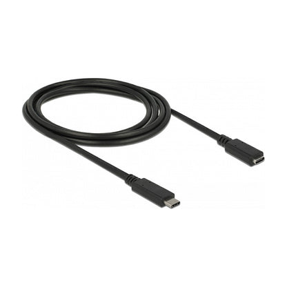 DeLock USB-C (ST-BU) 2m Verlängerungskabel Schwarz