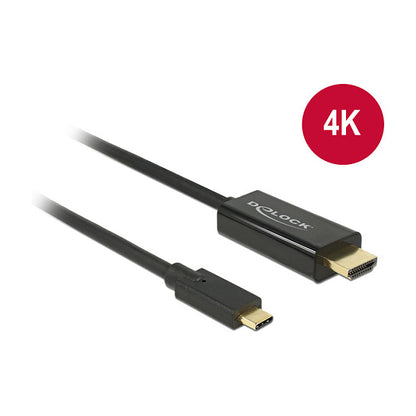 DeLock HDMI > USB-C (ST-ST) 1m Adapterkabel 4K 30Hz Schwarz