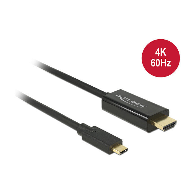 USB-C > HDMI (ST-ST) 1m 4K 60Hz DeLOCK Black
