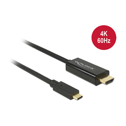 USB-C > HDMI (ST-ST) 1m 4K 60Hz DeLOCK Black
