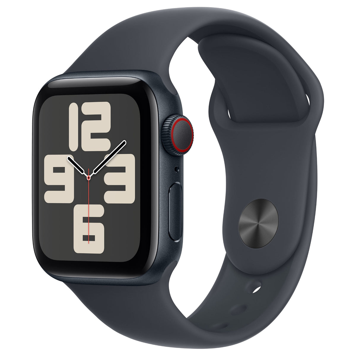APPLE Watch SE GPS + Cellular 40mm Midnight Aluminium Case with Midnight Sport Band - S/M