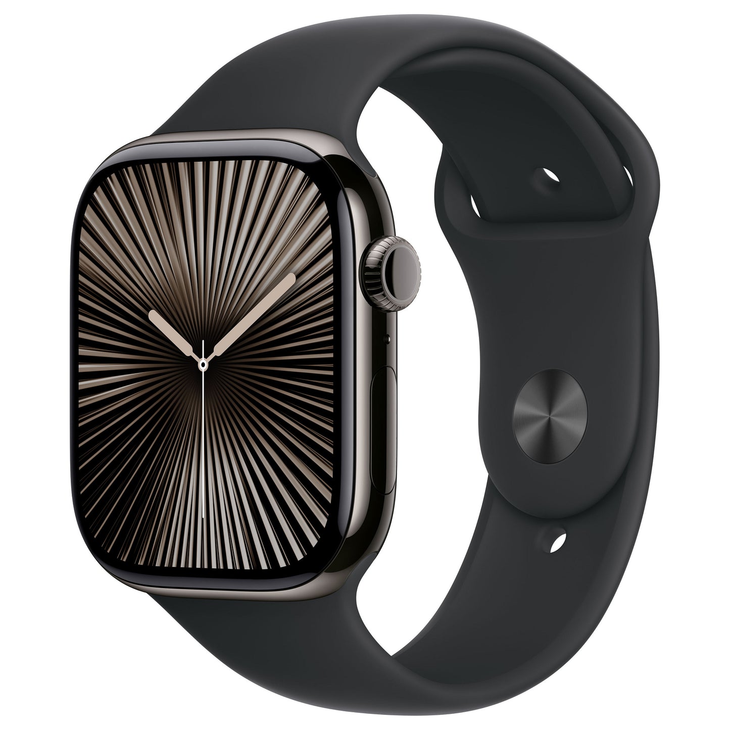 APPLE Watch Series 10 GPS + Cellular 46mm Slate Titanium Case with Black Sport Band - S/M