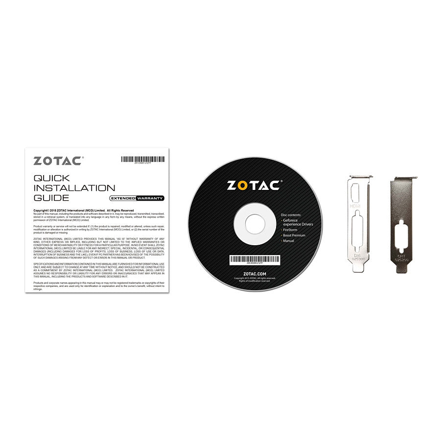 GT710 2GB ZOTAC LP DDR3 1Fan