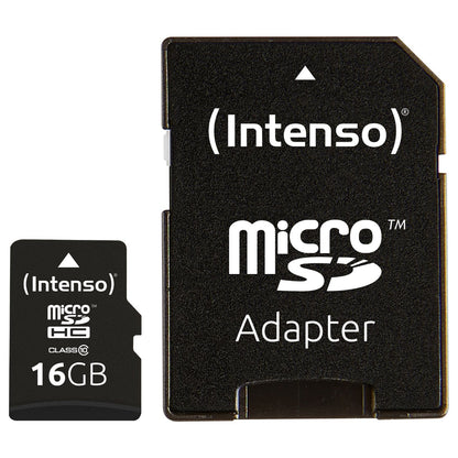 CARD 16GB Intenso MicroSDHC 20MB/s +Adapter