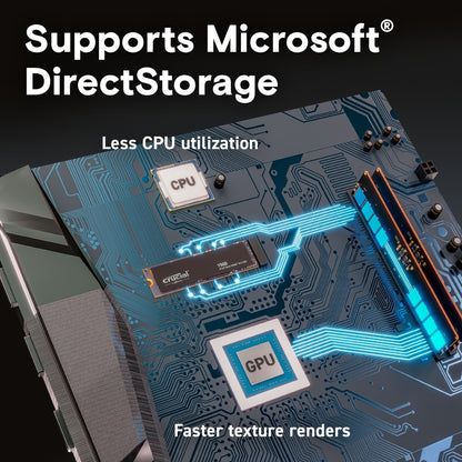 M.2 2 TB Crucial T500 NVMe PCIe 4.0 x 4