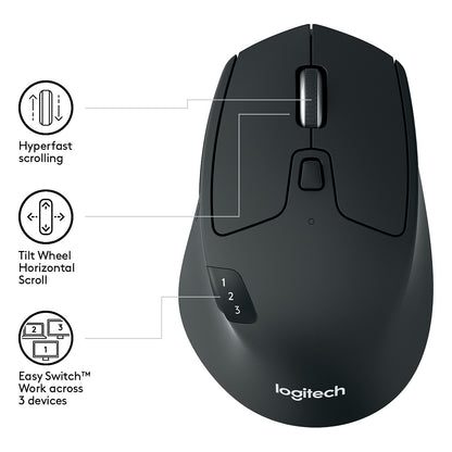 Logitech M720 Triathlon Bluetooth Optisch Maus