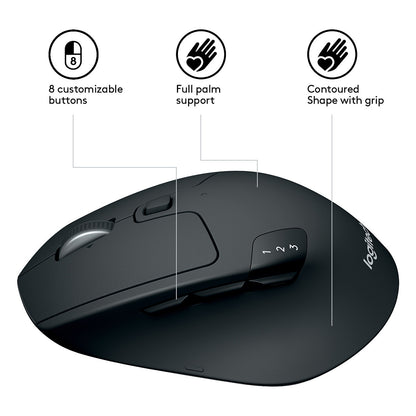 Logitech M720 Triathlon Bluetooth Optisch Maus