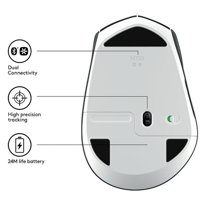 Logitech M720 Triathlon Bluetooth Optisch Maus