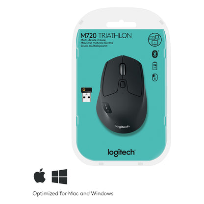 Logitech M720 Triathlon Bluetooth Optisch Maus