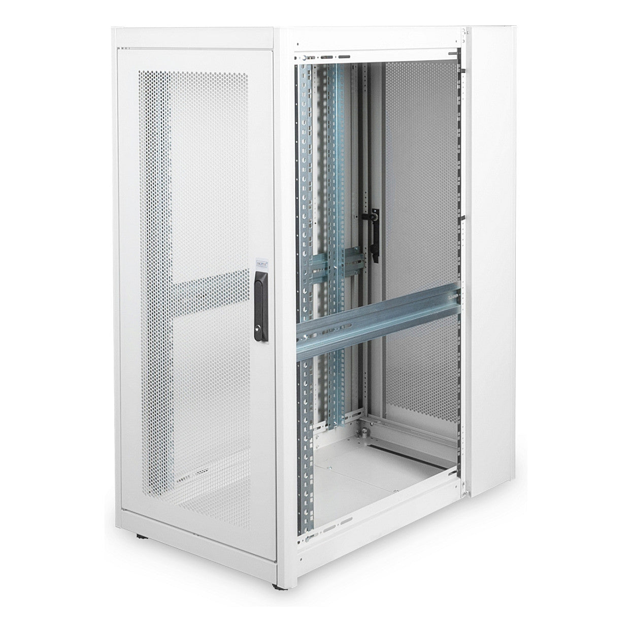 Digitus Serverschrank 19" 26HE 1260x600x1000mm, perforierte Tür, Farbe Grau (RAL 7035)