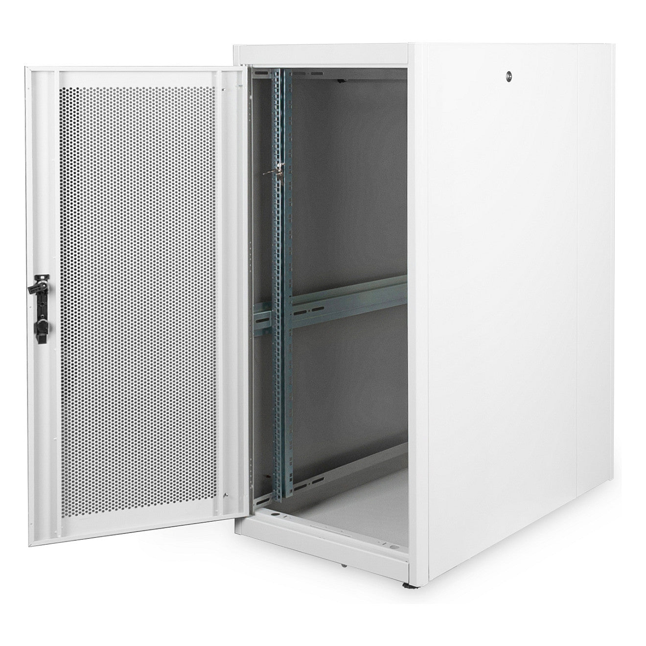 Digitus Serverschrank 19" 26HE 1260x600x1000mm, perforierte Tür, Farbe Grau (RAL 7035)